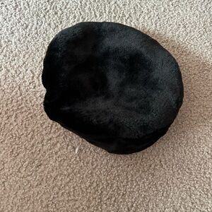 Liz Claiborne Black Faux Fur Hat